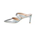 thumbnail image 2 of Stuart Weitzman Cutout Leather Mule, 10, Silver, 2 of 5
