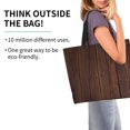 thumbnail image 2 of Balery Vintage Wood Bolsa Tote Estilo Estético con Cremalleras, Bolsa de Hombro, Bolsa de Compras Grande y Plegable, 2 of 8