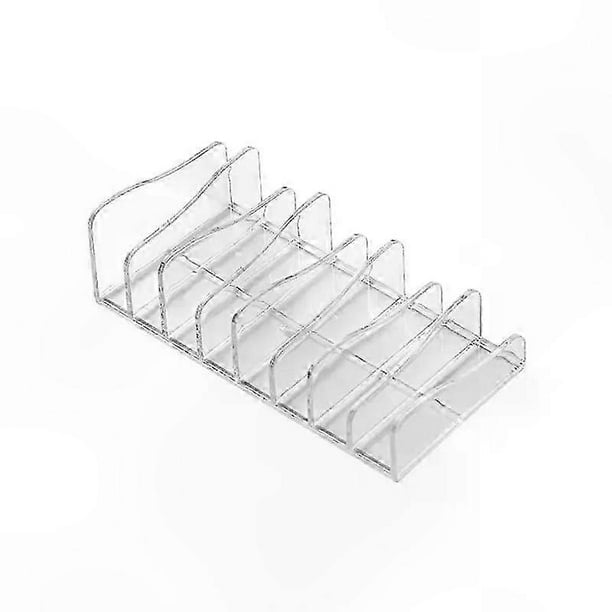Transparent Cosmetic Organizer Drawer with Adjustable Compartments for Makeup and Eyeshadow Storage Solution