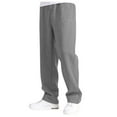 thumbnail image 4 of NIEWTR Men's Casual Pants Lightweight Quick Dry Hiking Running Workout Outdoor Sports Sweat Pants Business Casual Pants For Men (M,Z02-Grey), 4 of 9