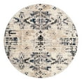 thumbnail image 3 of Unique Loom Tucson Collection Area Rug - Sonora (5' Round Ivory/Black), 3 of 6