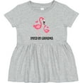thumbnail image 3 of Inktastic Grandma Loves Me Flamingo Grandchild Girls Baby Dress, 3 of 5