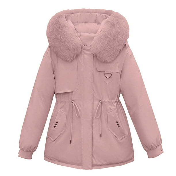 Parkas de manga larga para mujer, abrigo informal, cómodo, de manga larga, con capucha, bolsillo y cordón, para otoño