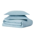 thumbnail image 5 of Cannon, Cannon Solid Percale Light Blue 3 Piece King Duvet Set, Blue, Solid Print, 5 of 7