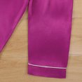 thumbnail image 5 of HFHAPW Girls Pajamas Satin Pajama Set Silky Pjs Long Sleeve Button Down Sleepwear Loungewear Sets for Kids,8-9 Y, 5 of 6