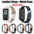 thumbnail image 2 of Huami Amazfit Band 7 Correa De Cuero Pulsera De Reloj Inteligente De Reemplazo Deportivo Con Funda De Metal Para Band7 Gao Jiahui unisex, 2 of 2