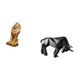 thumbnail image 5 of Figura de león de resina, estatua de león, escultura de toro, adorno decorativo coleccionable de arte animal, detalles intrincados, ideal para sala de, 5 of 8