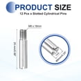 thumbnail image 2 of 12 Pcs M6 x 25mm Slotted Cylindrical Pins, 304 Stainless Steel External Thread Locating Parallel Pins, 2 of 6