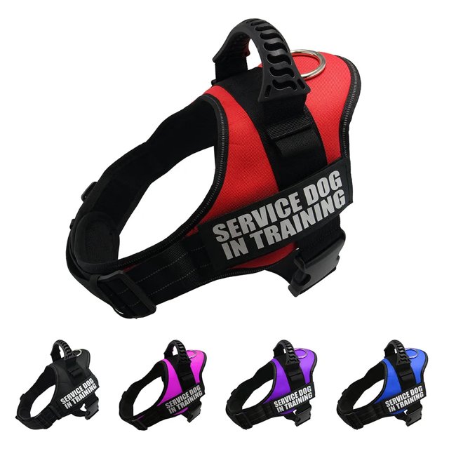 K9 Harness for Dogs, Reflective Adjustable Pet Dog Harnesses Vest Dog Collar for Husky Shepherd Small Medium Large Dogs Supplies ShopWise Round