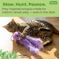 thumbnail image 2 of Catstages Glow N' Pounce Octopus Kicker Cat Toy with Catnip, Glows in the Dark, Loop for Wand Attachment, 2 of 4