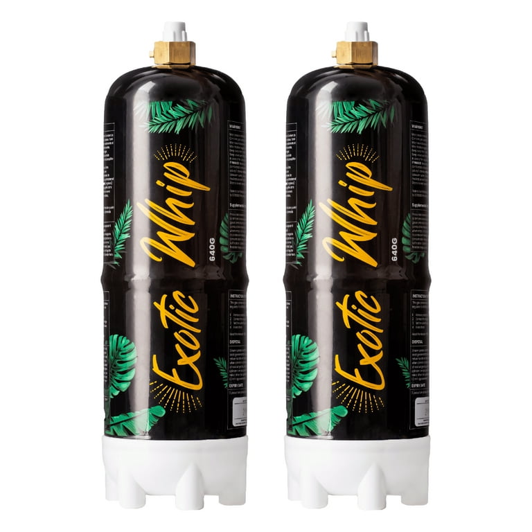 Exotic Whip Cream Chargers - 640G Disposable Nitrous Oxide Tank - Imported  European Quality