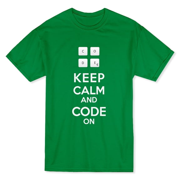 Keep Calm and Code On CODE Men's Purple T-shirt