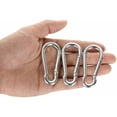 thumbnail image 4 of Gancho de seguridad de acero inoxidable M6, 20 PCS Gancho de seguridad resistente - Gancho de seguridad de acero inoxidable Capacidad de carga de 120 kg / 260 lb, Gancho de seguridad oscilante 304 - 60 mm x φ6 mm, 4 of 5