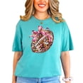 thumbnail image 4 of Disco Football Coquette Bow Shirt for Women and Teens Girly Fall Football Season Oversized Tee Seafoam Shirt Adult 2X-Large, 4 of 4