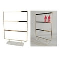thumbnail image 4 of lionlar Personal Use Jewelry Display Stand Multi-layer Earring Stud Holder Marble Base, 3 Tier White Base, 4 of 9