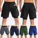 thumbnail image 3 of Pantalones cortos deportivos 2 en 1 para hombre, bolsillo, elástico, transpirable, baloncesto, correr, Fitness, 3 of 7