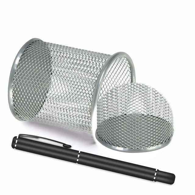 Dvkptbk Storage A Bucket of Multipurpose Office Desktop Storage Metal Multi-Function Office Pen Bucket Home Essentials