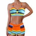 thumbnail image 2 of Traje de baño de 2 piezas para mujer, trajes de baño para mujer, traje de baño de verano de talla grande con estampado, bikini, traje de baño dividido para mujer, traje de baño de poliéster, 2 of 5
