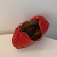 thumbnail image 2 of Bolso Cuero PU Con Forma Media Sólido para Mujer Mano () Rojo, 2 of 8