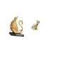 thumbnail image 5 of Figura Decorativa De Gato Cisne, Colección De Estatuas, Pieza De Arte Moderno, Escultura Animal Para Sala De Estar, Armario, Chimenea, Decoración Del Hogar., 5 of 8