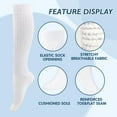 thumbnail image 4 of Women's Fall Winter Knit Slouch Socks, Soft Extra Long Scrunch Knee High Sock Slouchy Boot Socks, 4 of 7