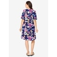 thumbnail image 2 of Woman Within Plus Size Button-Front Short Essential Dress, 2 of 3