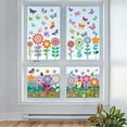 thumbnail image 2 of Vorkoi Spring Flowers Thick Gel Clings Butterfly Window Gel Clings Decals Stickers for Kids Toddlers and Adults Home Airplane Classroom Nursery Spring Summer Party Supplies Decorations Removable, 2 of 5