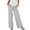 Gray, variant on Fashion Clothing Womens Summer Pants High Waisted Straight Leg Linen Pants Tall Lounge Palazzo Pant Flowy Beach Vacation Trousers