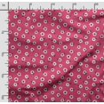 thumbnail image 2 of Soimoi Floral Printed, Polyester Fleece, Fabric by The Yard Sewing DIY Stretch Fabric 56 Inches Wide, WarmFabric for Hats, Coats, Gloves, Blankets, Pink, 2 of 5