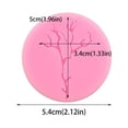thumbnail image 3 of Binwennn Valentine Candy Silicone Washable Silicone Cake Cake Candy Chocolate Decorating Tray DIY Craft Project, 3 of 7