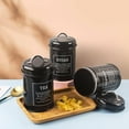 thumbnail image 4 of Metal Kitchen Canister Set Airtight Sugar Storage Jars Containers, 4 of 8