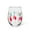 Pink & Red, variant on Abbott Collection Home 27-BOWLERAMA-SG Diamond Stemless Goblet, 5 inches high, Pink/red