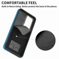 thumbnail image 3 of For Samsung Galaxy A72 Electroplating Skin-feel Leather Ring Card Wallet Phone Case(black), 3 of 5