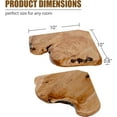 thumbnail image 2 of Corner Floating Shelf Set of 2, Solid Cedar Wood 10.86 x 11.5 inches Floating Corner Shelves for Bedroom, Living Room, Bathroom, Kitchen, 2 of 9
