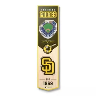 San Diego Padres Retro Vintage Throwback Banner Flag