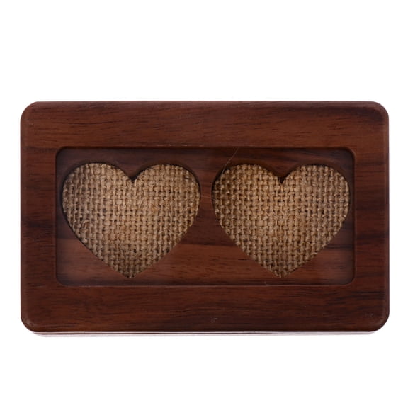 LEORX Wood Decorative Box Solid Wood Brown 1Set Simple Style