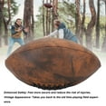 thumbnail image 4 of Bola de Rugby, Abrenamiento Seguro Duradero de Fútbol Diseño Vintage Pu Tamamo 9 Para El Campo de Juego, 4 of 7