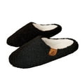 thumbnail image 4 of Horivan 1 Packs Women's Cozy Fleece Lined Slippers Winter Warm House Shoes Non-Slip Indoor Outdoor Comfortable Casual Footwear Unisex, 4 of 6