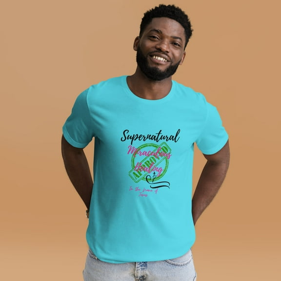 Motivational Unisex t-shirt (Turquoise, XS)
