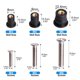 thumbnail image 4 of 36 Pairs /M5/M6 Neoprene Well Nuts with Screw Bolts Well Nut Kit, 4 of 5
