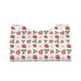 thumbnail image 4 of Lsque Strawberry Printed Long Tissue Box Cover Holder, Facial Paper Organizer Dispenser,Triangle with Bottom Belt, PVC Leather Decorative Organizer, 4 of 9