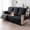 BLACK, variant on 3-Seater Waterproof Non-Slip Recliner Sofa Cover with Side Pocket, for Bedroom Office Living Room, Elastic Adjustable Lounge Chaise Slipcover(Beige)