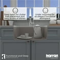 thumbnail image 6 of Karran USA QU-820-CN Quartz 24 3/8" Undermount single Basin Granite/Quartz Composite Kitchen sink, 6 of 11