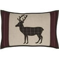 thumbnail image 2 of VHC Brands Wyatt Bedding Accessory, Pillow 14x22, Plaid Tan, 2 of 2