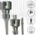 thumbnail image 2 of Pipe Thread Cutting Tool, Integrated Internal & External Pipe Threading Tool, Electric Drill Compatible PVC Pipe Threader Kit, 1/2 3/4 Sizes Rethreading Maker for for Water Pipes, 2 of 7
