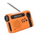 thumbnail image 2 of HanRongDa Radio d'Urgence Extérieure Portable AM FM SW Radio Solaire à Manivelle avec Lampe de Poche LED Batterie 2000mAh Alarme SOS, 2 of 7