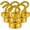 Gold, variant on FINDMAG Magnetic Hooks 28LBS N52 Neodymium Magnet Hooks for Hanging, Super Strong Magnets with Hook for Classroom, Kitchen, School, Office, Garage (16 Pack)