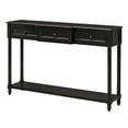 thumbnail image 3 of Console Table 52in Sofa Table With 3 Drawers Long Shelf Rustic Solid Wood Home Furniture For Entryway Living Room Foyer, 3 of 9