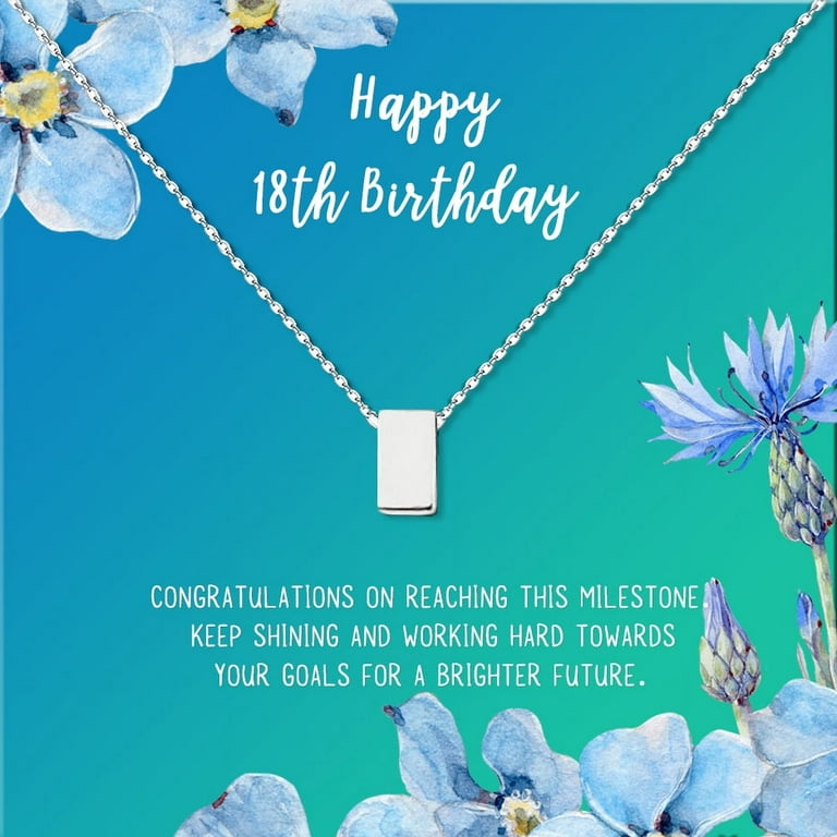 Anavia Happy 18th Birthday Gifts Stainless Steel Fashion Necklace