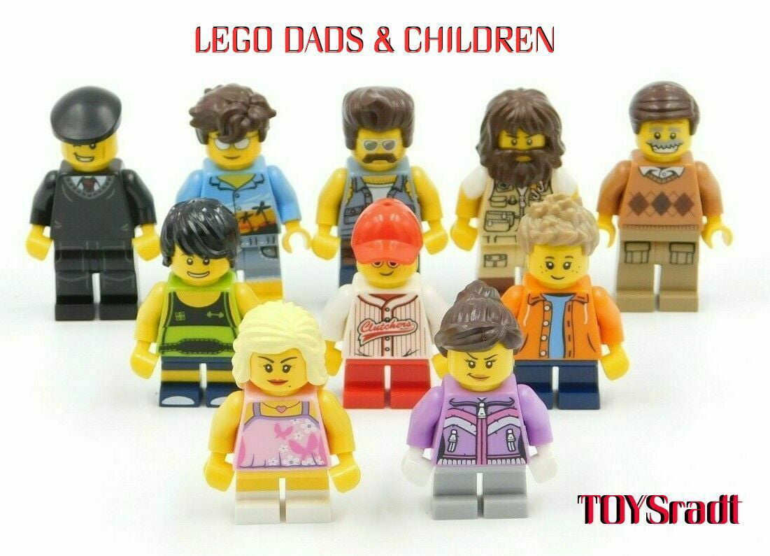 10 LEGO MALE DADS & CHILDREN MINIFIGURES CITY TOWN RANDOM AUTENTIC - Walmart.com